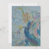 Pferd vieler Farben Dankeskarte (Rückseite)