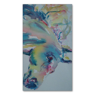 Pferd vieler Farben Magnetische Visitenkarte