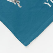 Pferd Vintage-Holzschnitt-Stilillustration Fleecedecke (Ecke)