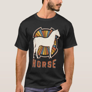 Pferd Vintage Klassisch Retro Tierliebe T-Shirt