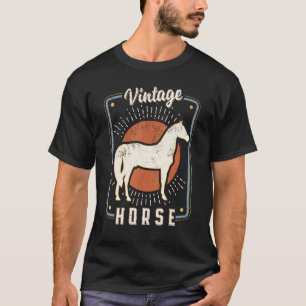 Pferd Vintage Retro Klassisch Tierliebe T-Shirt