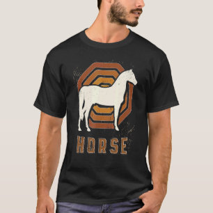 Pferd Vintage Retro Klassische Tierliebe T-Shirt