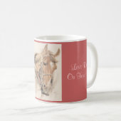 Pferd Vintage Tasse (VorderseiteRechts)