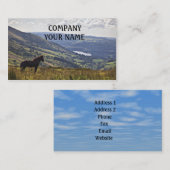 Pferd Visitenkarte (Vorne/Hinten)