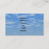 Pferd Visitenkarte (Rückseite)