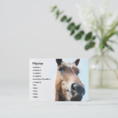 Pferd Visitenkarte (Stehend Vorderseite)