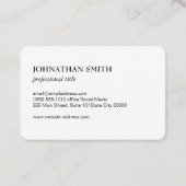 Pferd Visitenkarte (Rückseite)