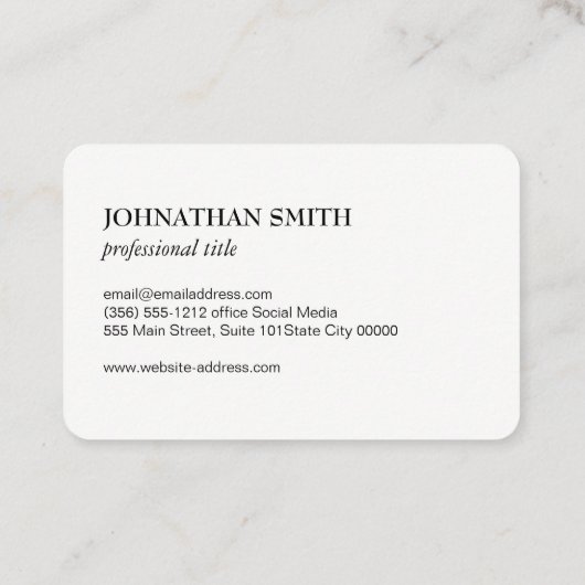 Pferd Visitenkarte (Rückseite)