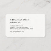 Pferd Visitenkarte (Rückseite)