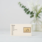 Pferd Visitenkarte (Stehend Vorderseite)