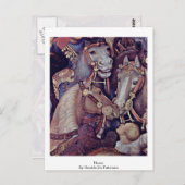 Pferd von Gentile Da Fabriano Postkarte (Vorne/Hinten)