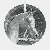 Pferd von Hevener Ornament Aus Glas (Vorderseite)