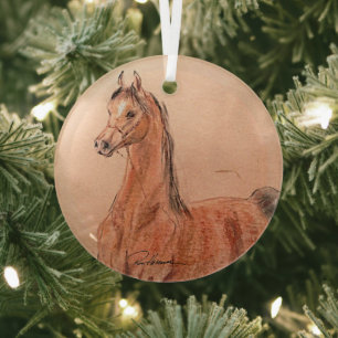 Pferd von Hevener Ornament Aus Glas