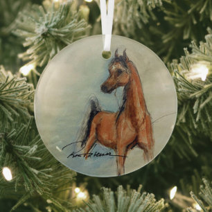 Pferd von Hevener Ornament Aus Glas
