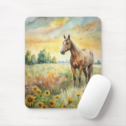 Pferd vor Ort Mousepad (Mit Mouse)