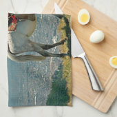 Pferd & Vulkan, Quito, Ecuador Geschirrtuch (Viertel Falte)