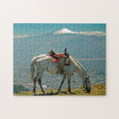 Pferd & Vulkan, Quito, Ecuador Puzzle (Horizontal)