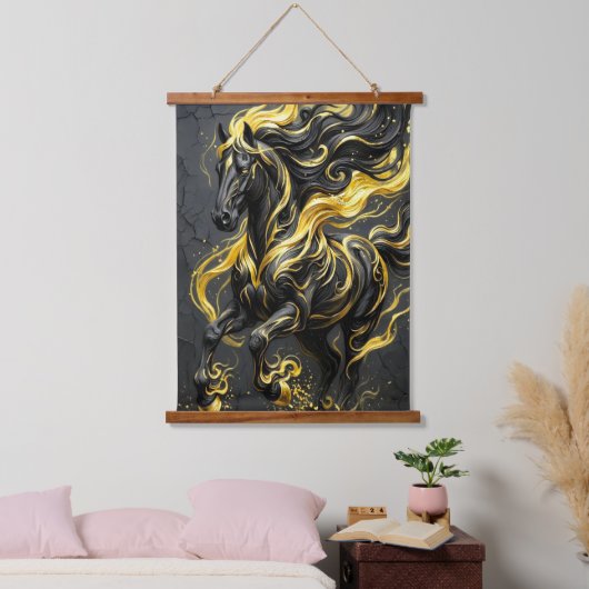 Pferd Wandbehang Teppich Tiere Pferde (Schlafzimmer)