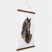 Pferd Wandbehang Teppich Tiere Pferde (Gewinkelt)