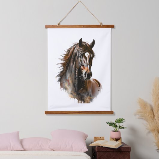 Pferd Wandbehang Teppich Tiere Pferde (Schlafzimmer)