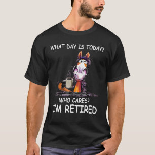 Pferd Was Tag ist heute, wer kümmert mich, ich bin T-Shirt