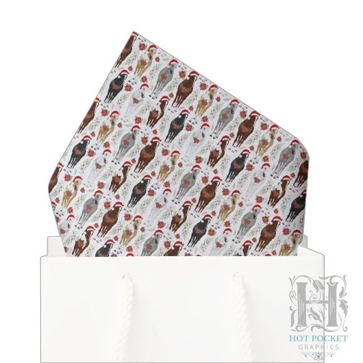 Pferd Weihnachten Seidenpapier