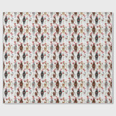 Pferd Weihnachtsgeschenkpapier Geschenkpapier (Flach)