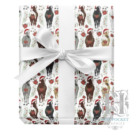 Pferd Weihnachtsgeschenkpapier Geschenkpapier