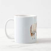 Pferd Weiß Blau Decke Kaffeetasse (Links)
