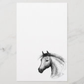 Pferd: Weiß Briefpapier (Vorderseite)