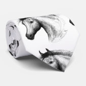 Pferd: Weiß Krawatte (Gerollt)