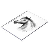 Pferd: Weiß Notizblock (Linke Seite)