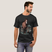 Pferd Wild und Frei Geschenk T-Shirt (Vorne ganz)