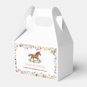 Pferd Wildblumen Mädchen Geburtstagsgeschenkboxen Geschenkschachtel