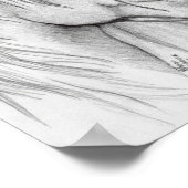 Pferd zeichnend Poster (Ecke)