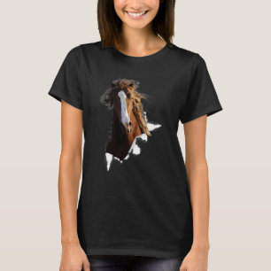 Pferd zerrissenes Tuch für Tiere T-Shirt