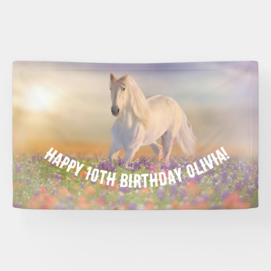 Pferd zum Geburtstag Banner (Horizontal)