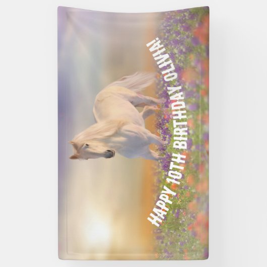 Pferd zum Geburtstag Banner (Vertikal)