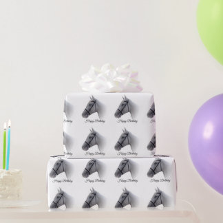 Pferd zum Geburtstag Geschenkpapier