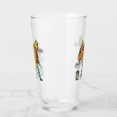 Pferd zum Wasser Glas (Links)