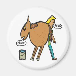 Pferd zum Wasser Magnet