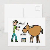 Pferd zum Wasser Postkarte (Vorne/Hinten)