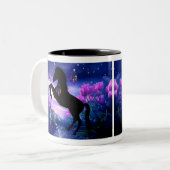 Pferd Zweifarbige Tasse (Vorderseite Links)
