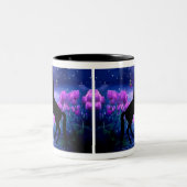 Pferd Zweifarbige Tasse (Mittel)