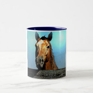 Pferd Zweifarbige Tasse