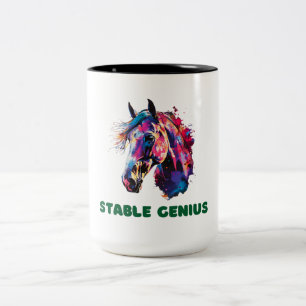 Pferd Zweifarbige Tasse