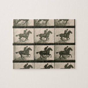Pferdbewegung Vintage-Fotografie Puzzle