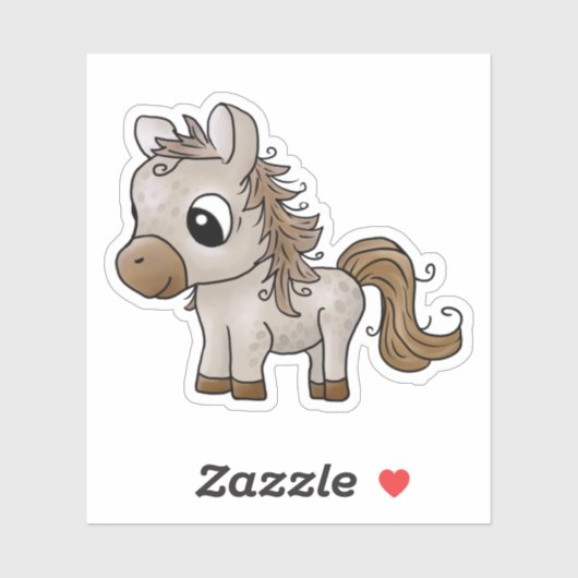 Pferdchen Aufkleber (Blatt)