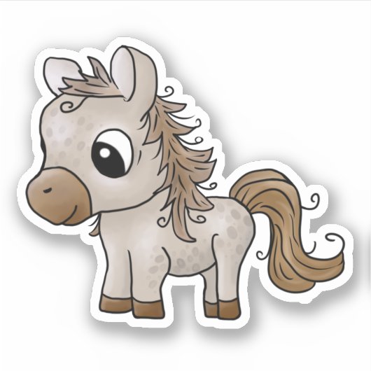 Pferdchen Aufkleber (Vorderseite)