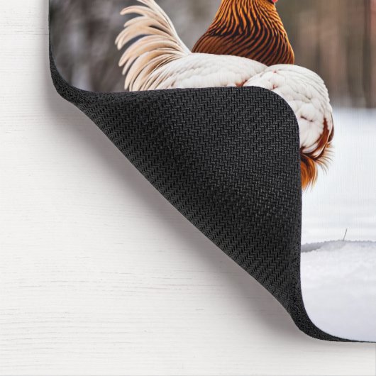 Pferdchen im Schnee Mousepad (Ecke)